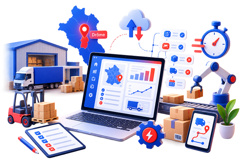 Automatisation pour PME Logistique en Drôme — Les 5 Tâches à Supprimer Cette Année
